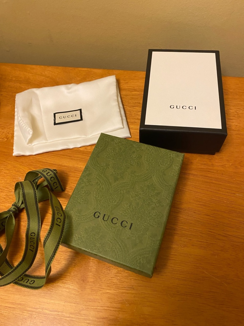 Gucci Small Boxes and Dust Bag